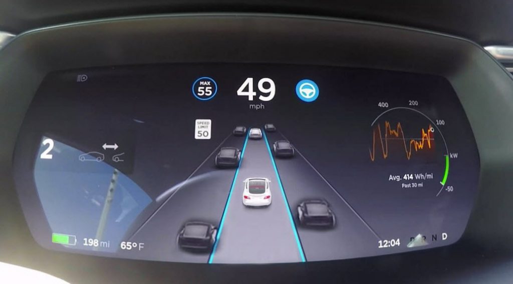 Tesla Με νέο interface το Version 9.0 του software